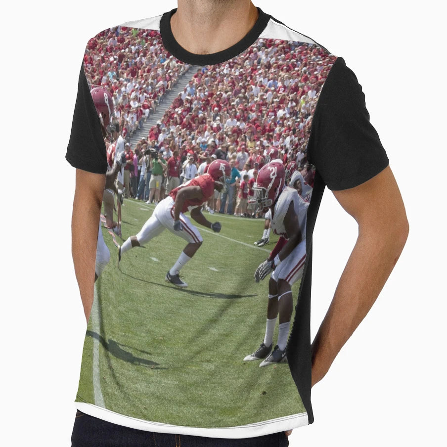 American Football Photo 1 T-Shirt - Minimalist Print for Adults - T-Shirt, Sweatshirt, Hoodie