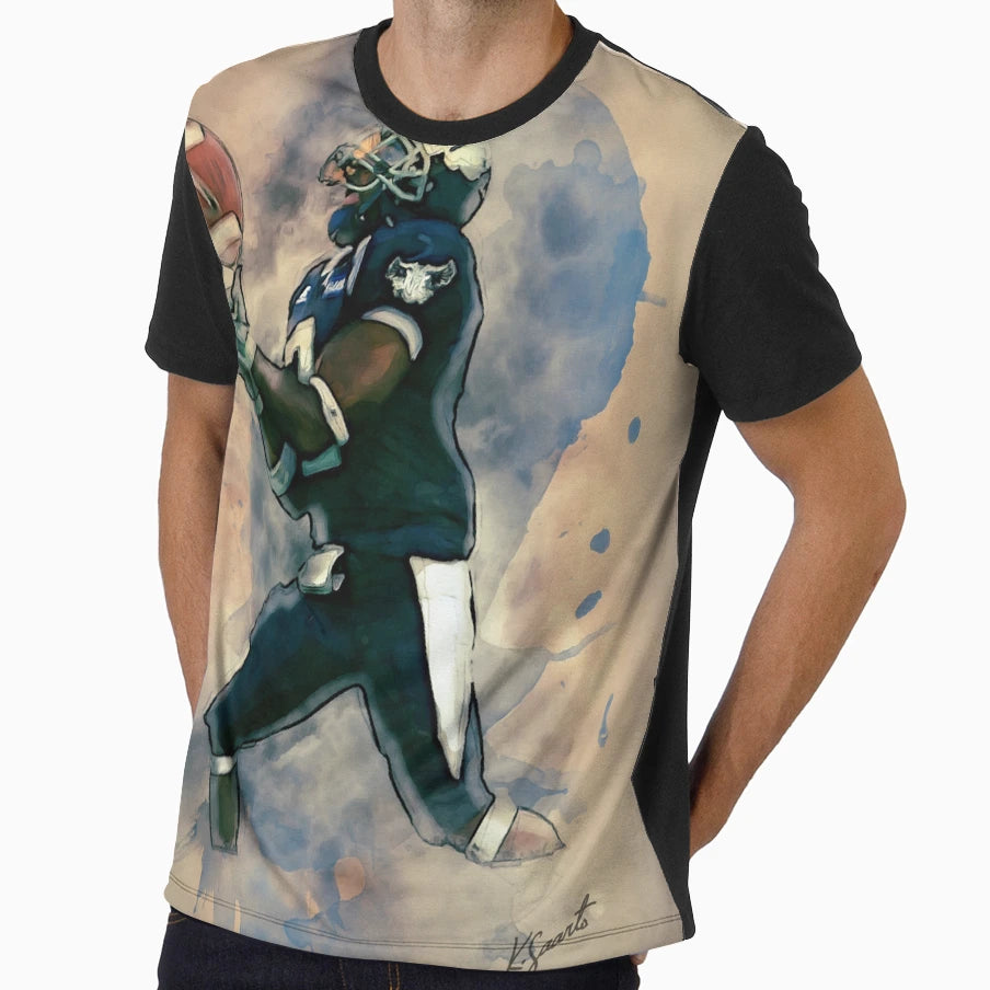 American Football Player T-Shirt - Trendy Graphic Unisex - T-Shirt, Sweatshirt, Hoodie