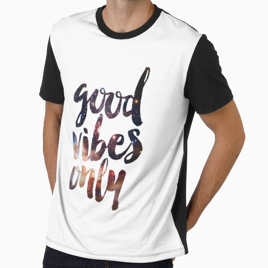 Good Vibes Only Space by Justinian Matieu - Adult & Kids T-Shirts, Sweatshirts & Hoodies apparel design preview 1