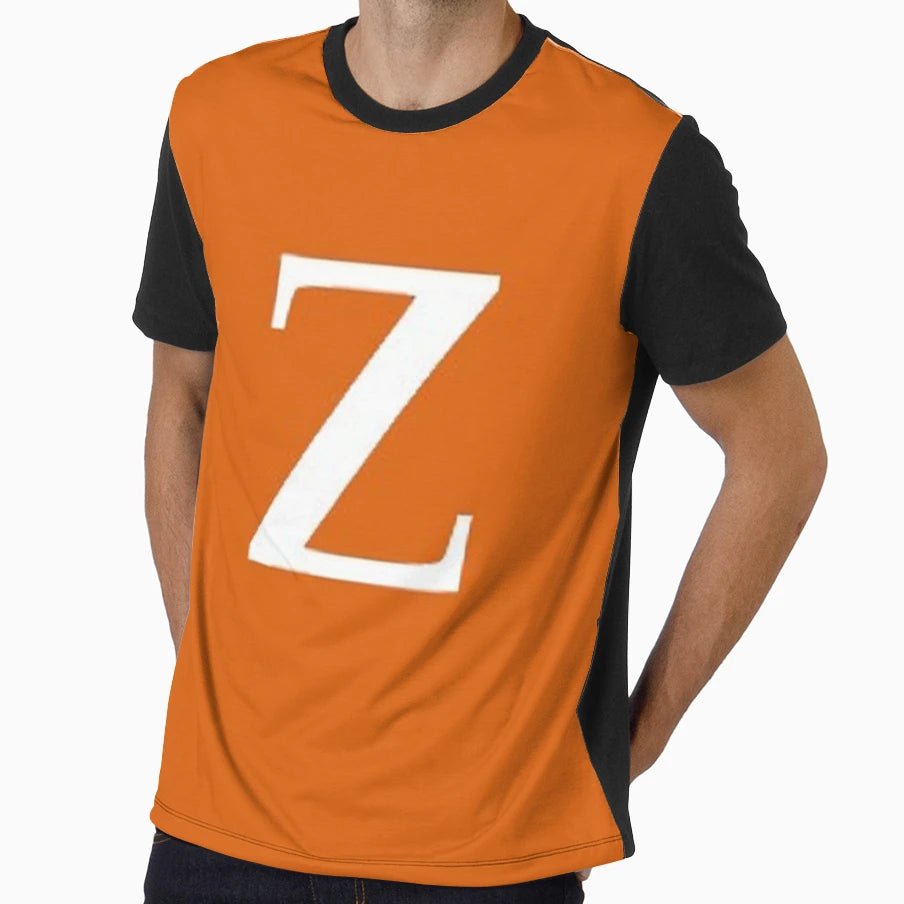 Letter Z Orange T-Shirt - Streetwear Style Men Women - T-Shirt, Sweatshirt, Hoodie