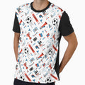 Soccer Pattern Goal Score Stadium T-Shirt - Casual Everyday Wear Men Women - T-Shirt, Sweatshirt, Hoodie