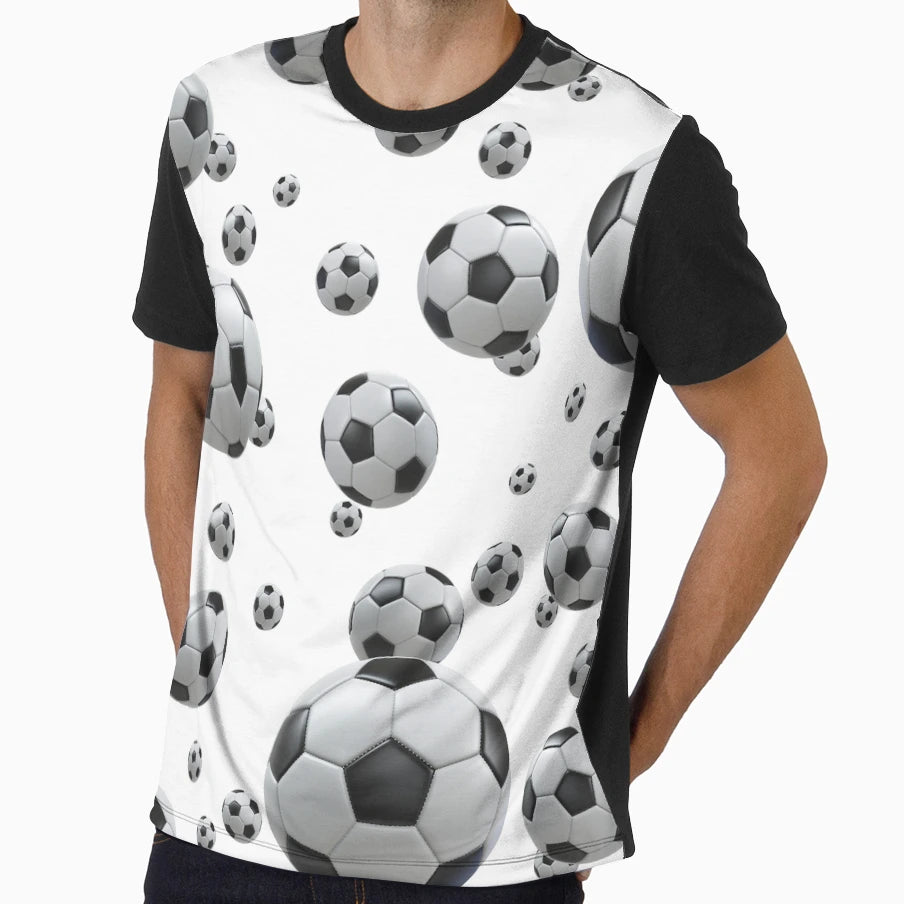 Footballs T-Shirt - Custom Art Print Unisex - T-Shirt, Sweatshirt, Hoodie