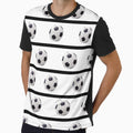 Football White Black Foot0012 T-Shirt - Unique Graphic Men Women - T-Shirt, Sweatshirt, Hoodie