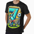 7 Year Old Soccer Birthday T-Shirt - Trendy Graphic for Adults - T-Shirt, Sweatshirt, Hoodie