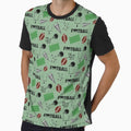 Football Fun Light Green T-Shirt - Casual Everyday Wear for Adults - T-Shirt, Sweatshirt, Hoodie