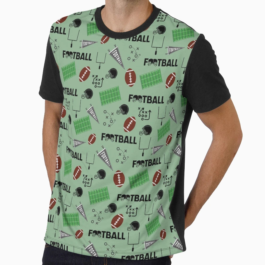 Football Fun Light Green T-Shirt - Casual Everyday Wear for Adults - T-Shirt, Sweatshirt, Hoodie