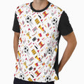 Soccer Pattern Goal Score Stadium T-Shirt - Minimalist Print Men Women - T-Shirt, Sweatshirt, Hoodie