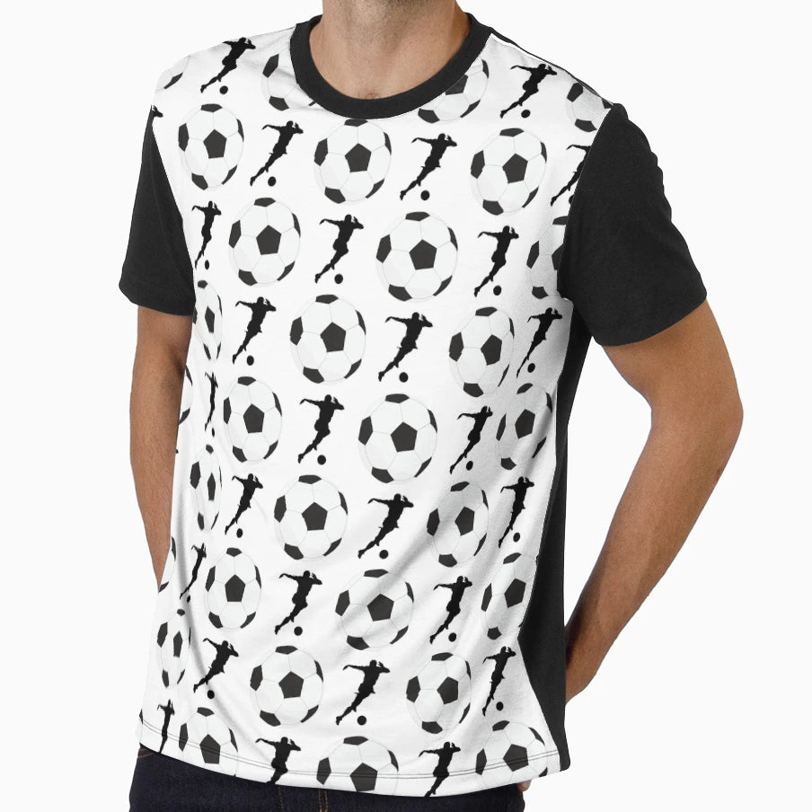 Football Sports Black T-Shirt - Fun Novelty Design Men Women - T-Shirt, Sweatshirt, Hoodie