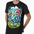 8 Year Old Young Football Birthday T-Shirt - Custom Art Print for Adults - T-Shirt, Sweatshirt, Hoodie