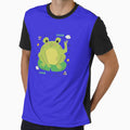 Green frog by dyart painting - Adult & Kids T-Shirts, Sweatshirts & Hoodies apparel design preview 1