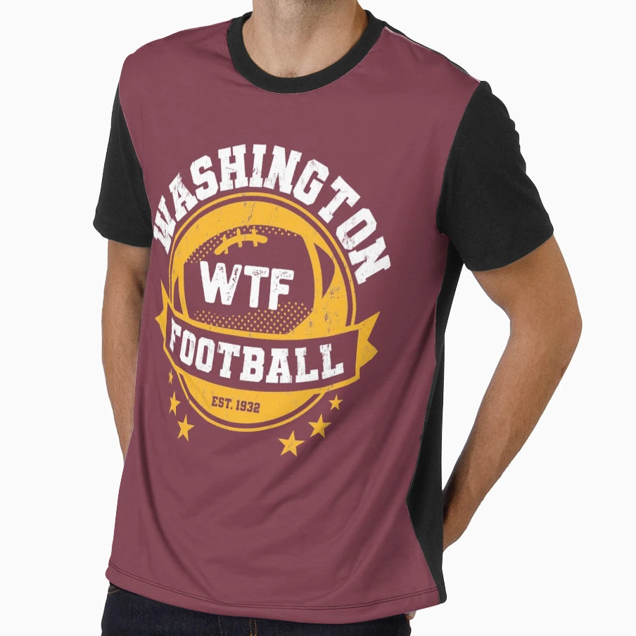 Washington Wtf Football Team Funny Meme T-Shirt - Novelty Apparel Unisex - T-Shirt, Sweatshirt, Hoodie