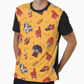 Football Accessories Sports Pattern T-Shirt - Custom Art Print Unisex - T-Shirt, Sweatshirt, Hoodie