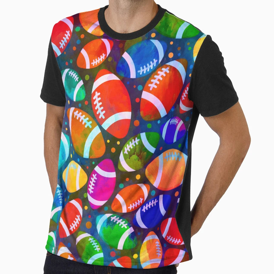 American Football Colorful T-Shirt - Casual Everyday Wear for Adults - T-Shirt, Sweatshirt, Hoodie