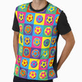 Pop Art Football Pattern T-Shirt - Novelty Apparel Unisex - T-Shirt, Sweatshirt, Hoodie