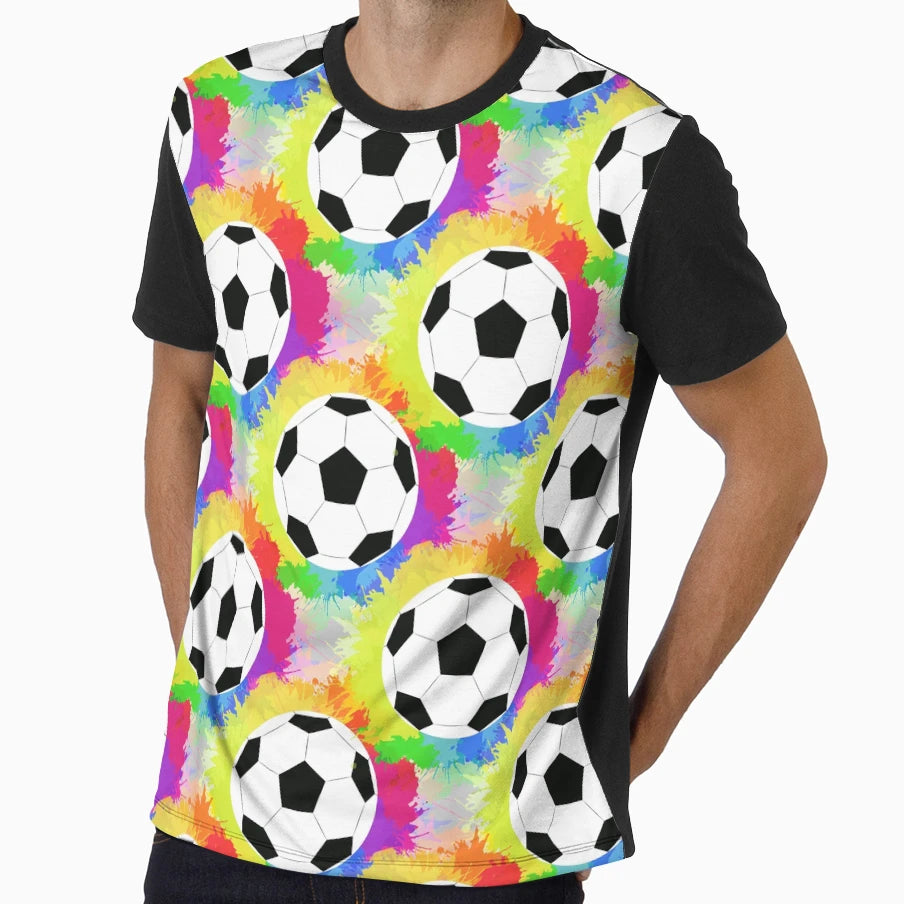 Soccer Pattern Goal Score Stadium T-Shirt - Custom Art Print for Adults - T-Shirt, Sweatshirt, Hoodie