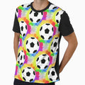 Soccer Pattern Goal Score Stadium T-Shirt - Custom Art Print for Adults - T-Shirt, Sweatshirt, Hoodie