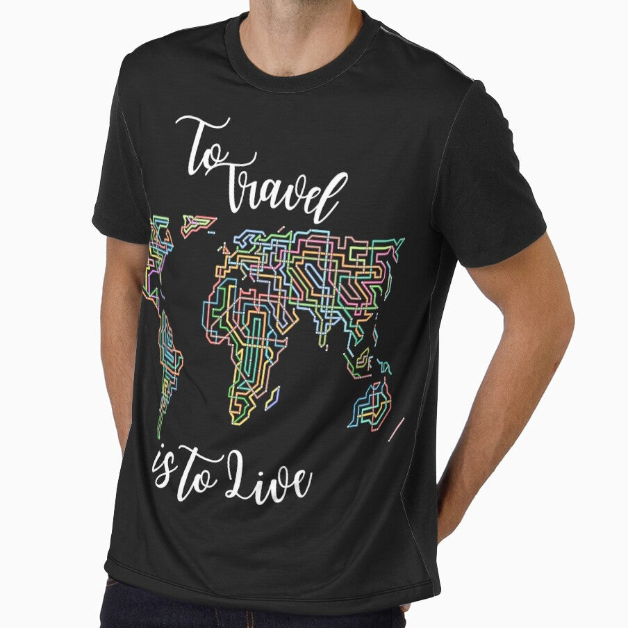 To Travel is Live by LuMarks - Adult & Kids T-Shirts, Sweatshirts & Hoodies apparel design preview 1