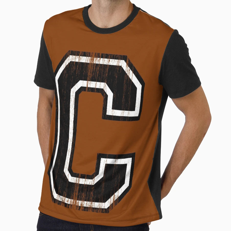 Big Varsity Letter C T-Shirt - Casual Everyday Wear Unisex - T-Shirt, Sweatshirt, Hoodie