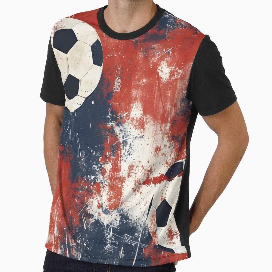 Soccer Pattern T-Shirt - Aesthetic Graphic Men Women - T-Shirt, Sweatshirt, Hoodie