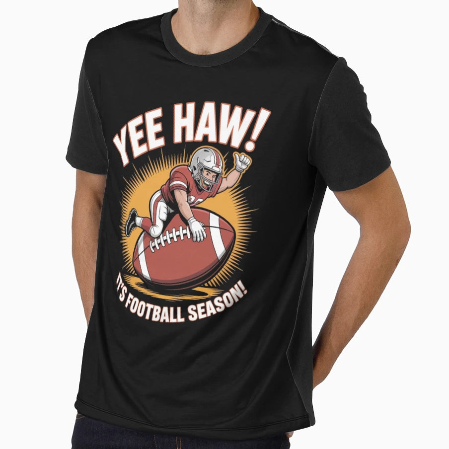 Yee Haw Its Football Season T-Shirt - Graphic Print for Adults - T-Shirt, Sweatshirt, Hoodie