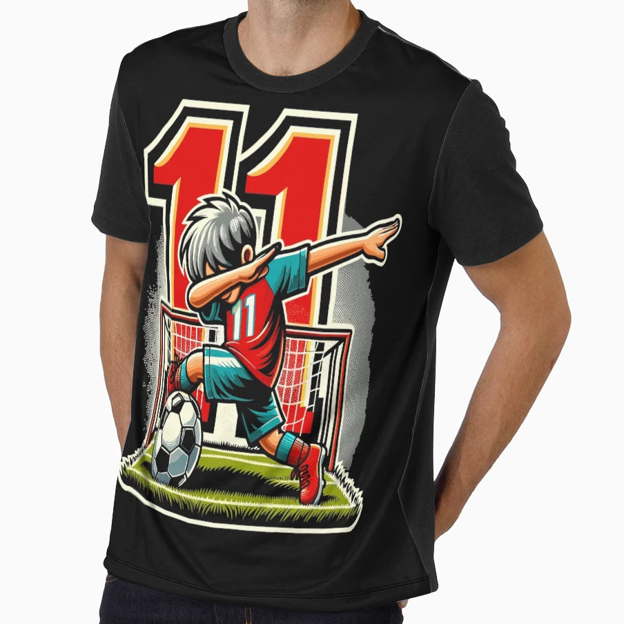 11 Year Old Young Football Birthday T-Shirt - Fun Novelty Design Men Women - T-Shirt, Sweatshirt, Hoodie