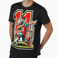 11 Year Old Young Football Birthday T-Shirt - Fun Novelty Design Men Women - T-Shirt, Sweatshirt, Hoodie