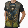 Football Raccoon Ready Game T-Shirt - Unique Graphic for Adults - T-Shirt, Sweatshirt, Hoodie