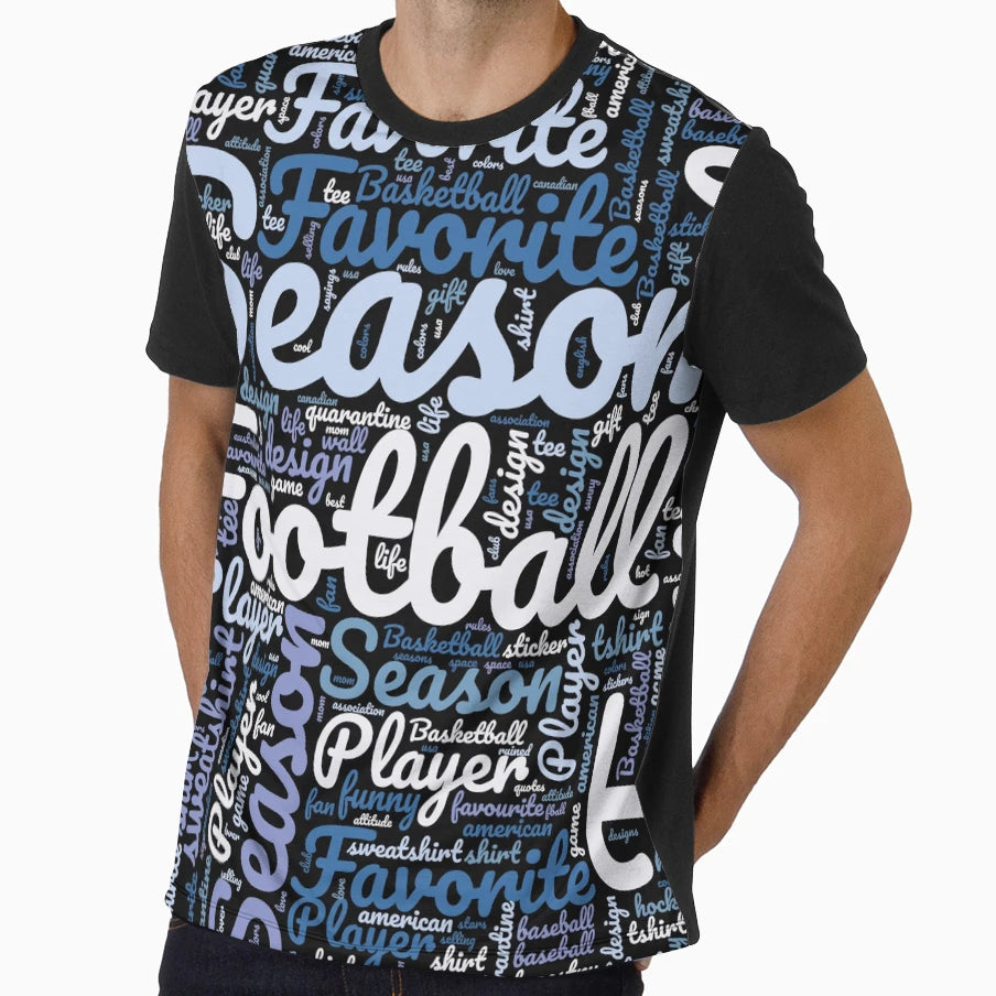Football Is My Favorite Season T-Shirt - Graphic Print Men Women - T-Shirt, Sweatshirt, Hoodie