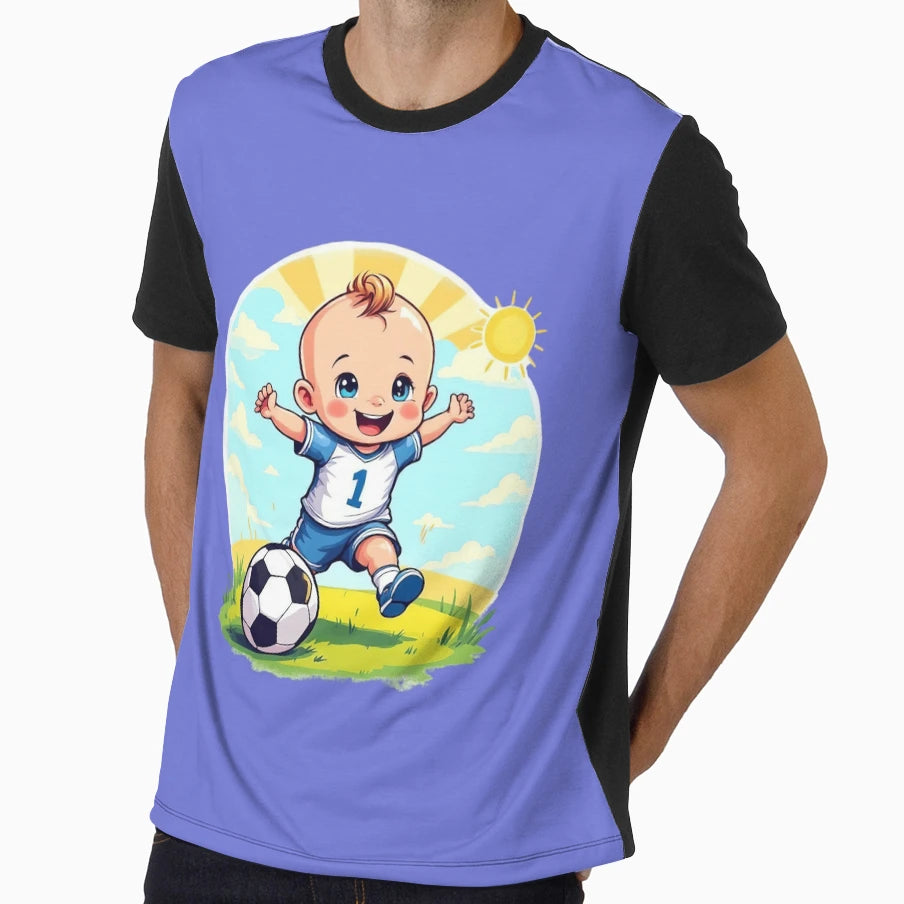 Number 1 Soccer Little Football T-Shirt - Custom Art Print for Adults - T-Shirt, Sweatshirt, Hoodie