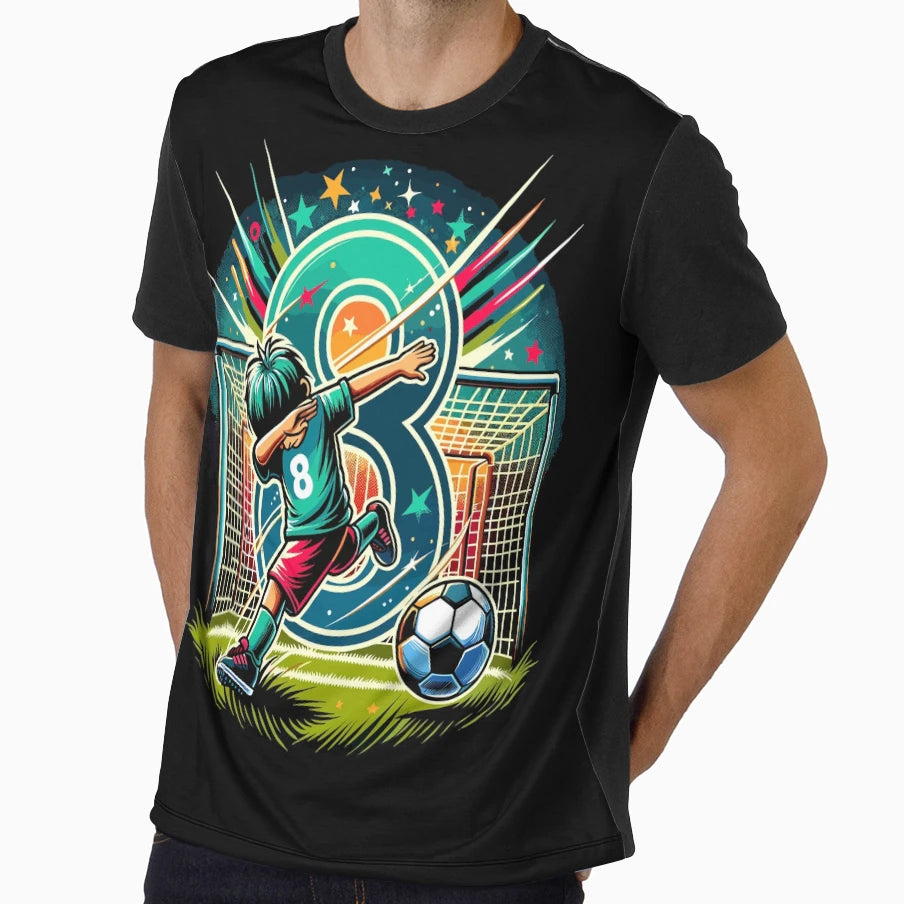 8 Year Old Young Football Birthday T-Shirt - Fun Novelty Design for Adults - T-Shirt, Sweatshirt, Hoodie