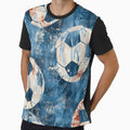 Football Bleached Pattern T-Shirt - Trendy Graphic Men Women - T-Shirt, Sweatshirt, Hoodie