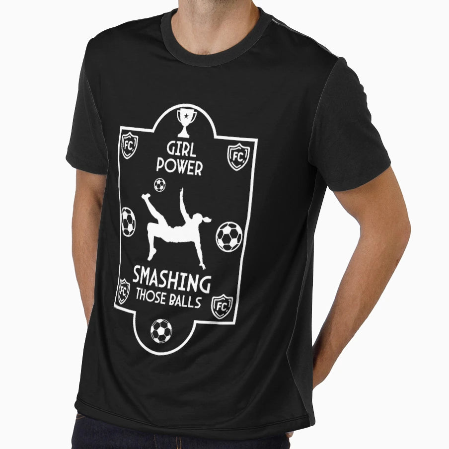 Womens Football Soccer Players T-Shirt - Aesthetic Graphic for Adults - T-Shirt, Sweatshirt, Hoodie