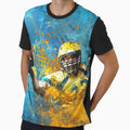 American Football Player Grunge T-Shirt - Minimalist Print for Adults - T-Shirt, Sweatshirt, Hoodie