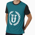 Dark Teal Monogram Letter U T-Shirt - Novelty Apparel for Adults - T-Shirt, Sweatshirt, Hoodie