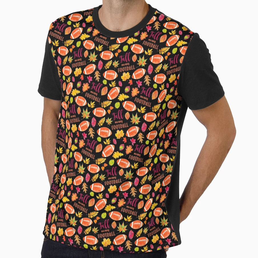 Fall Is Football T-Shirt - Trendy Graphic Unisex - T-Shirt, Sweatshirt, Hoodie