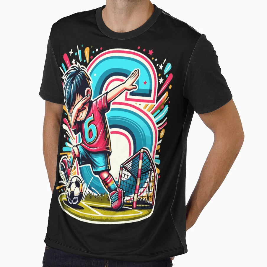 6 Year Old Soccer Birthday T-Shirt - Unique Graphic Unisex - T-Shirt, Sweatshirt, Hoodie