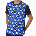 Soccer Balls Blue T-Shirt - Streetwear Style Men Women - T-Shirt, Sweatshirt, Hoodie