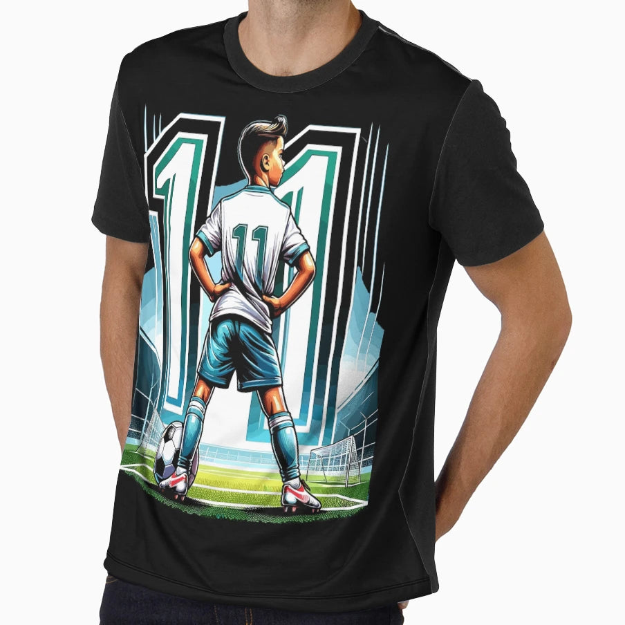 11 Year Old Young Football Birthday T-Shirt - Fun Novelty Design for Adults - T-Shirt, Sweatshirt, Hoodie