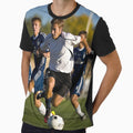 Action Shot Group Playing Soccer T-Shirt - Unique Graphic Men Women - T-Shirt, Sweatshirt, Hoodie