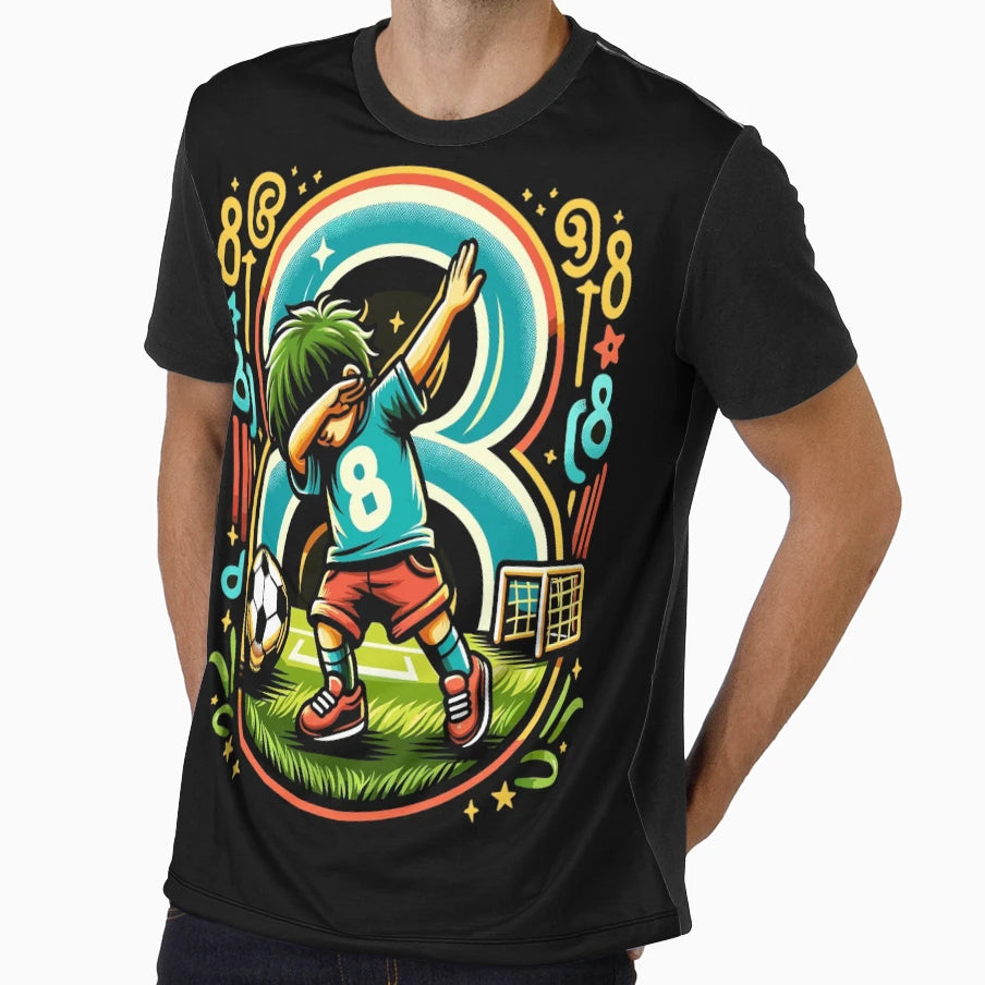 8 Year Old Young Football T-Shirt - Casual Everyday Wear for Adults - T-Shirt, Sweatshirt, Hoodie