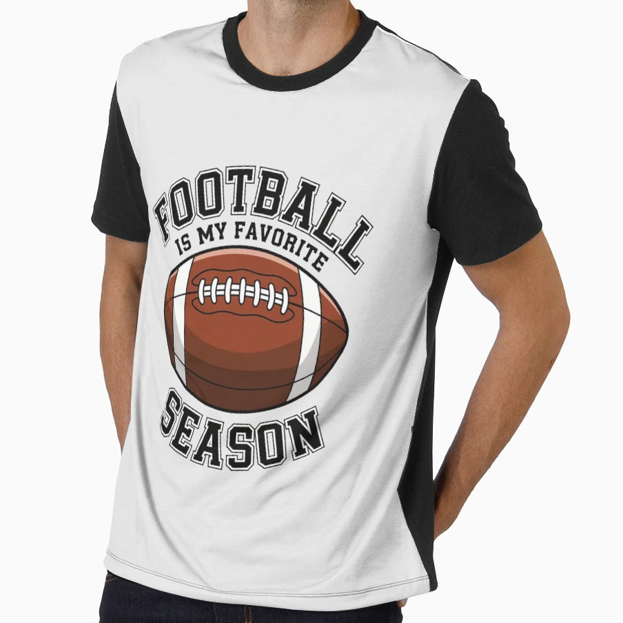 Football Is My Favorite Season T-Shirt - Minimalist Print for Adults - T-Shirt, Sweatshirt, Hoodie