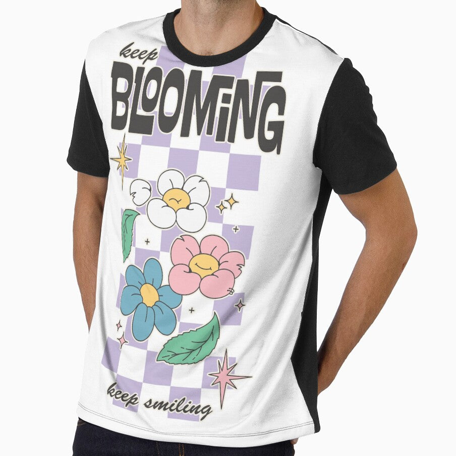 Keep Blooming, Smiling by niclothing - Adult & Kids T-Shirts, Sweatshirts & Hoodies apparel design preview 1