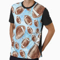 Football Pattern T-Shirt - Fun Novelty Design for Adults - T-Shirt, Sweatshirt, Hoodie