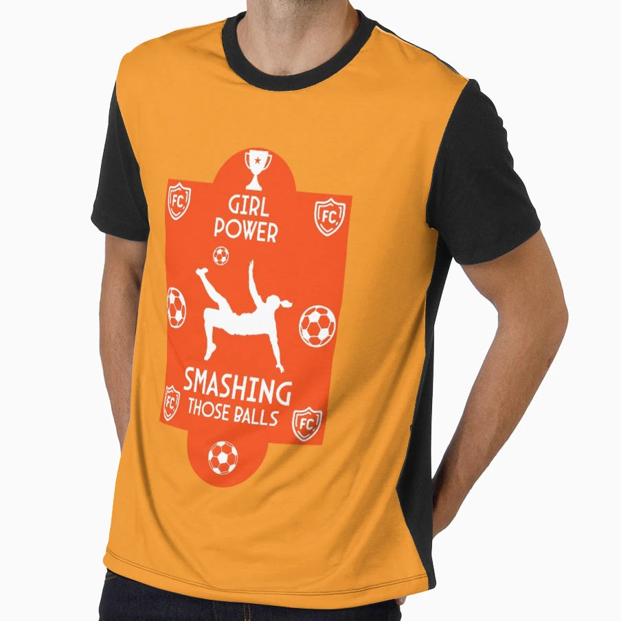 Womens Football Soccer Players T-Shirt - Fun Novelty Design for Adults - T-Shirt, Sweatshirt, Hoodie