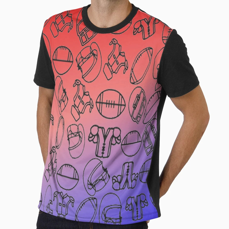 Football All T-Shirt - Aesthetic Graphic for Adults - T-Shirt, Sweatshirt, Hoodie