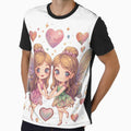 Cute dancing fairy twins by SimonsDesignArt - Adult & Kids T-Shirts, Sweatshirts & Hoodies apparel design preview 1
