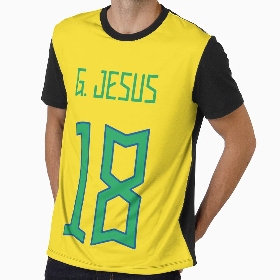Gabriel Jesus Brazil 2022 T-Shirt - Streetwear Style Men Women - T-Shirt, Sweatshirt, Hoodie