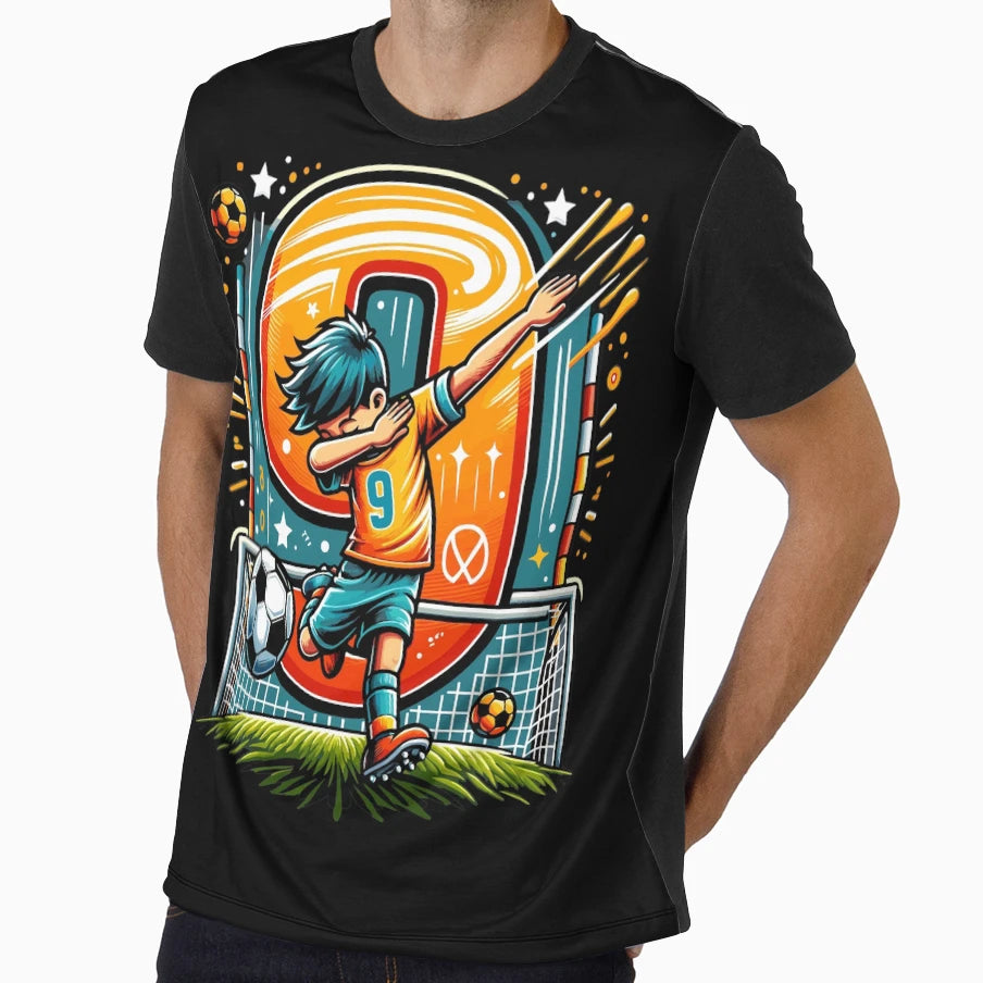 9 Year Old Young Football Birthday T-Shirt - Fun Novelty Design Unisex - T-Shirt, Sweatshirt, Hoodie