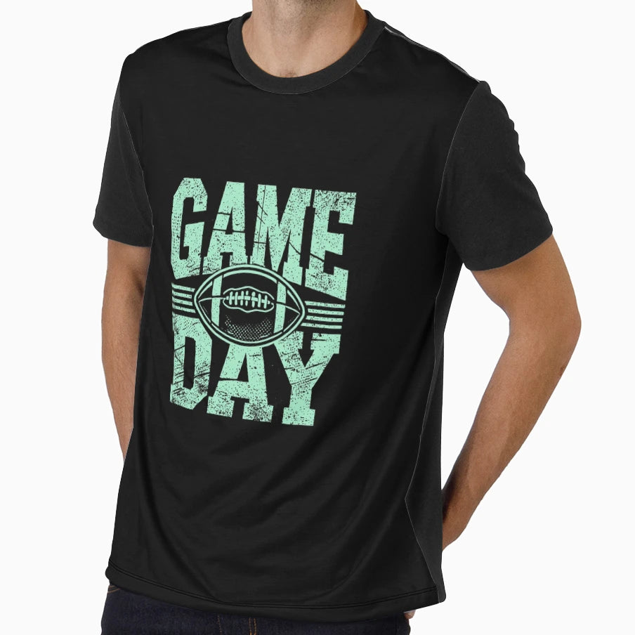 Game Day Football Grunge T-Shirt - Novelty Apparel Unisex - T-Shirt, Sweatshirt, Hoodie