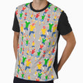 Lots Football Pattern T-Shirt - Aesthetic Graphic Men Women - T-Shirt, Sweatshirt, Hoodie